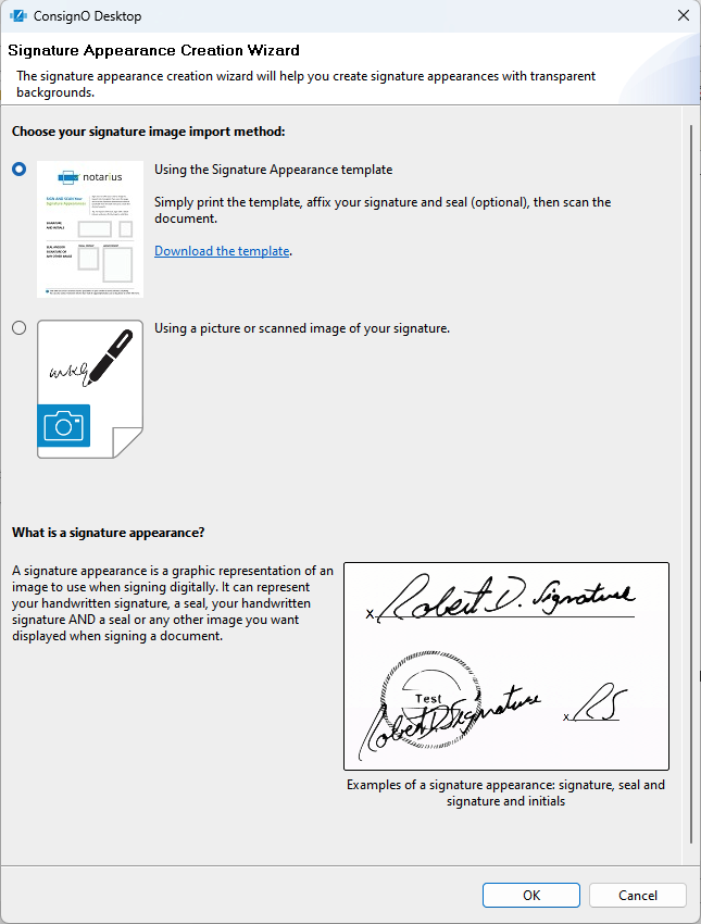 Sign with an invisible digital signature - ConsignO Desktop