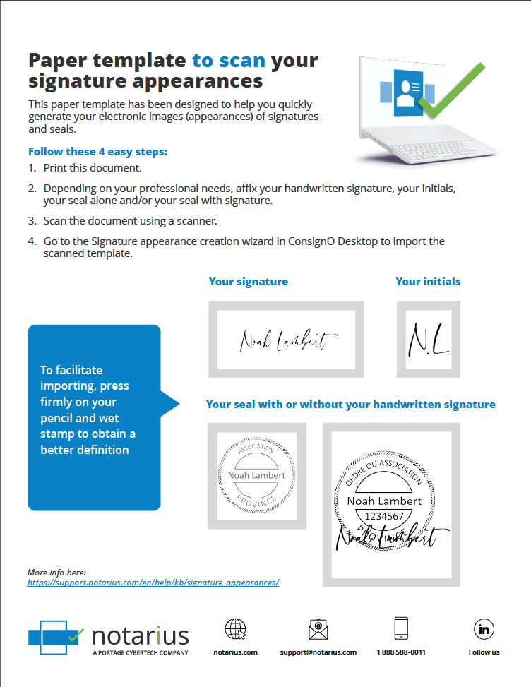 Sign with an invisible digital signature - ConsignO Desktop