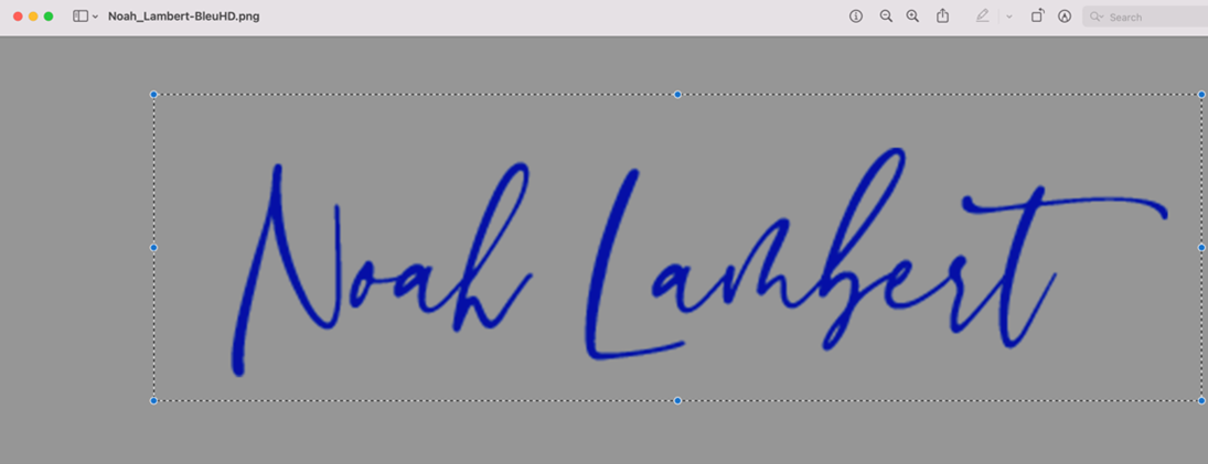I would like to add my signature image over my electronic seal image ...