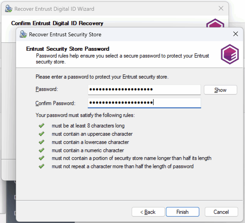 Recover a digital signature CertifiO Desktop through the Entrust Client ...